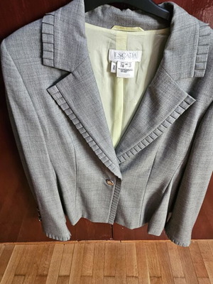 Escada suit jacket used, gray, size L