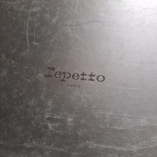 Repetto black leather sandals used, size 36