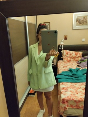 Σακάκι blazer καινούργιο με δώρο πράσινο φόρεμα