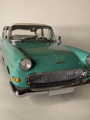 Minichamps 1958 Opel Rekord P1 Turquoise Blue metal model 1:18 new