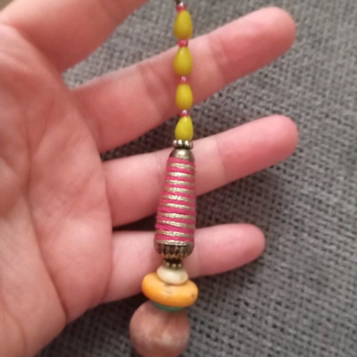 Accessorize ethnic necklace used, multicolored
