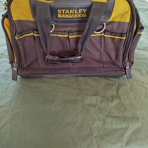 Stanley Fatmax tool bag used with hard bottom