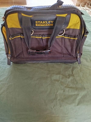 Stanley Fatmax tool bag used with hard bottom