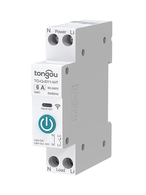 Tongou DIY 1P+N DIN Wi-Fi έξυπνος διακόπτης 6A νέος