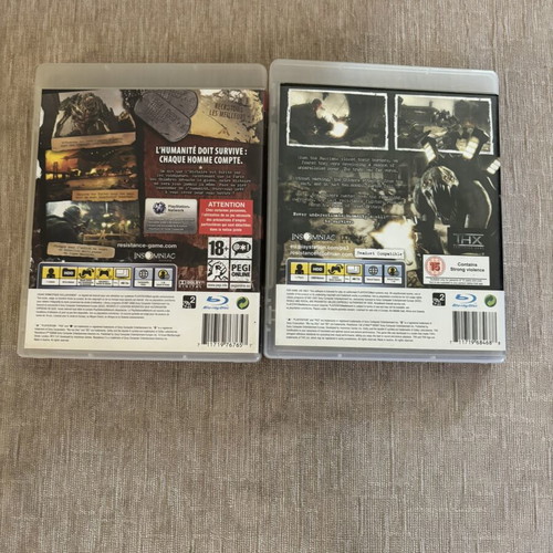 Resistance 1&2 PlayStation 3 games used, non-working pack