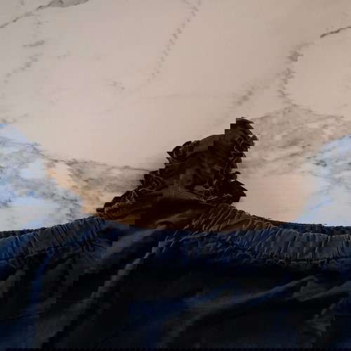 Φόρεμα Zara μπλε σκούρο medium με balloon μανίκια σαν καινούργιο