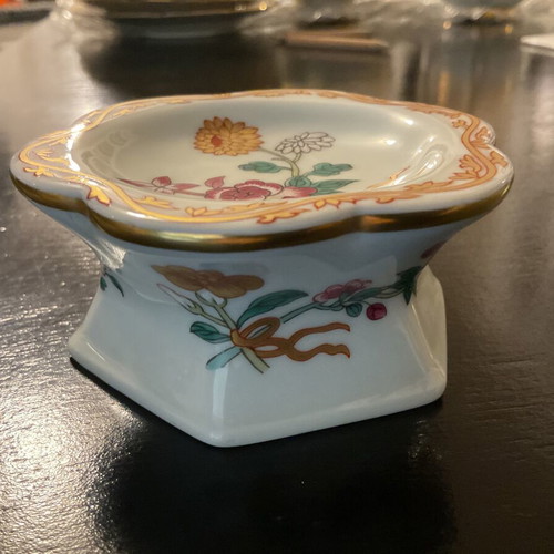 Vista Alegre Portugal vintage porcelain salt cellars, set of 2