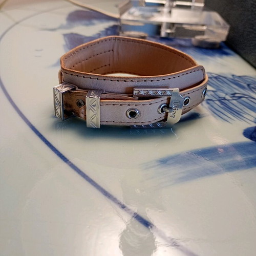 Dior John Galliano vintage leather bracelet