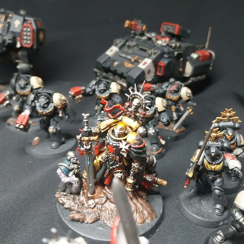 Warhammer 40k Black Templars fully painted army