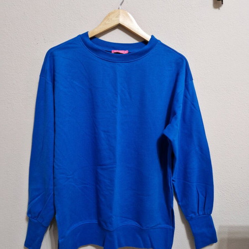 Pink Woman blue oversized sweatshirt like new