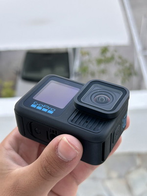 GoPro Hero 13 action camera with waterproof case and lens protector