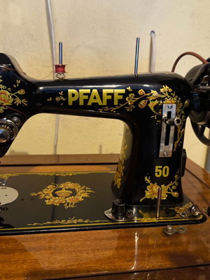 Singer PFAFF sewing machine used with cabinet