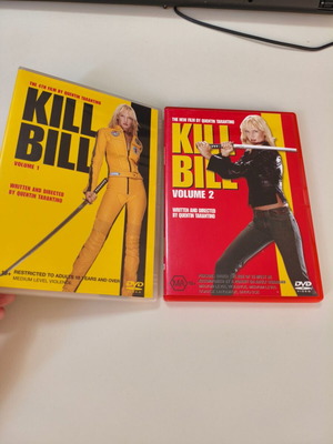 Kill Bill Volumes I and II DVD set like new with English subtitles