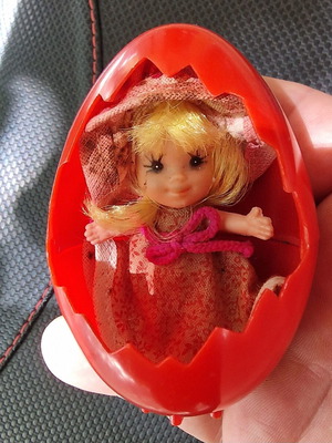 El Greco collectible doll in egg used