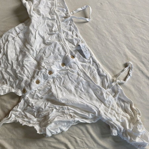 Bershka Summer Top Like New, Medium, White