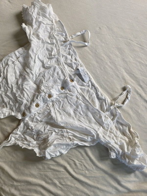 Bershka Summer Top Like New, Medium, White