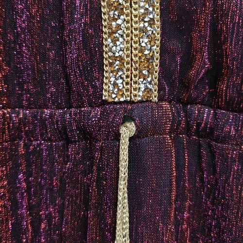 Fueguina evening dress like new, midi glitter embellished
