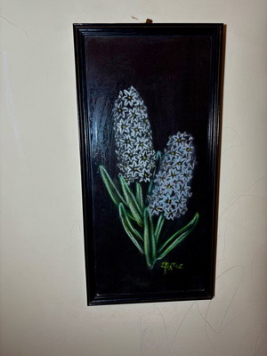 Hand-painted framed artwork handmade like new
