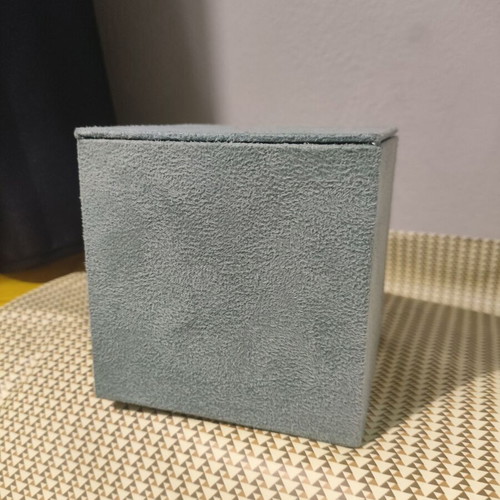 Velvet Mint Box like new, suede texture, mint green