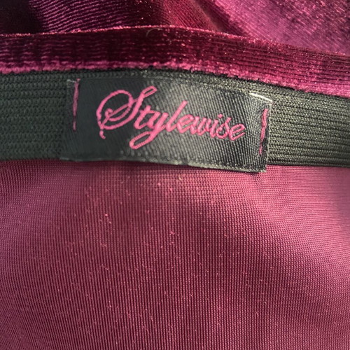 Velvet burgundy pencil skirt like new, size S
