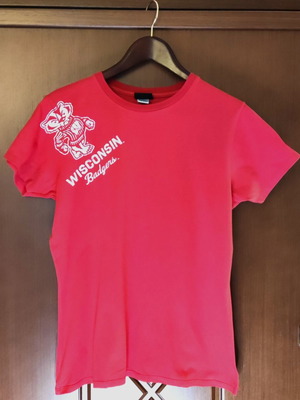 Champion Wisconsin Badgers T-shirt XL slim fit like new, red