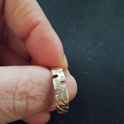 Vintage 14K ring with zircon like new, gold color