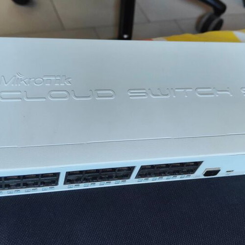 MikroTik CRS125-24G-1S-IN Managed L3 Switch used with 24 Gigabit Ethernet ports and 1 SFP port