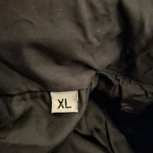 Windbreaker jacket like new with integrated hood unisex, black and orange, XL