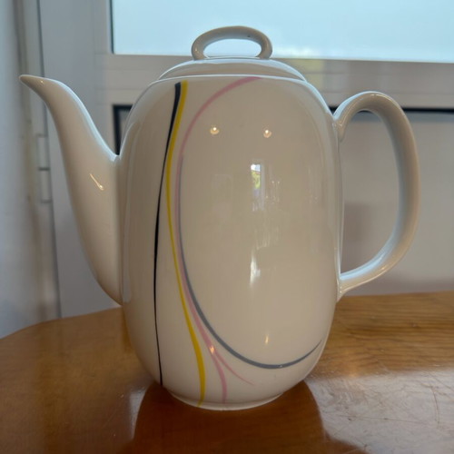 Walbrzych Poland vintage coffee set used, porcelain