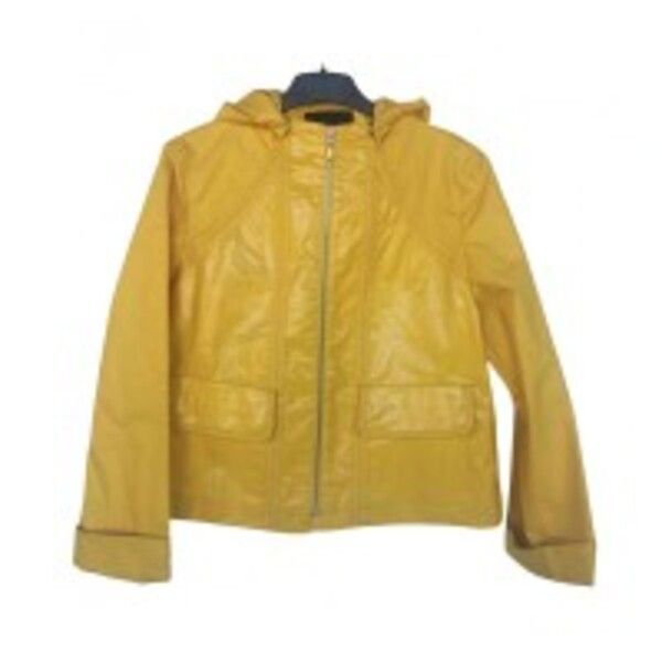 ESCADA YELLOW RAINCOAT JACKET SIZE S