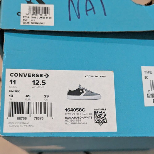 Παπούτσια Converse Courtlandt Ox μεταχειρισμένα, μέγεθος 45, unisex, γκρι πολύχρωμα
