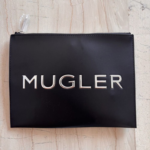 Mugler clutch bag with leather effect