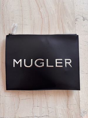 Mugler clutch bag with leather effect