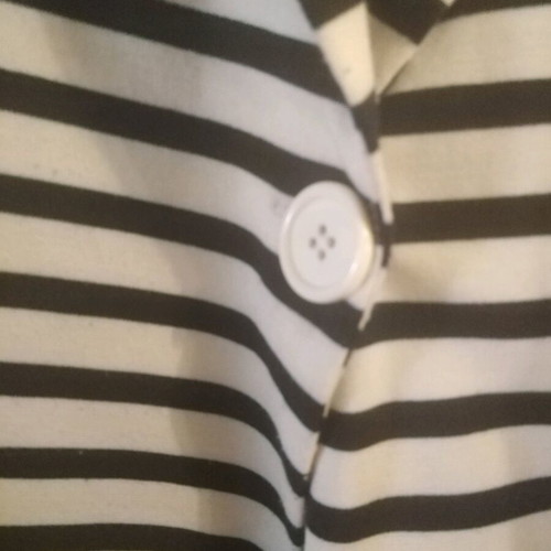 Jacket like new, white with black stripe, size medium