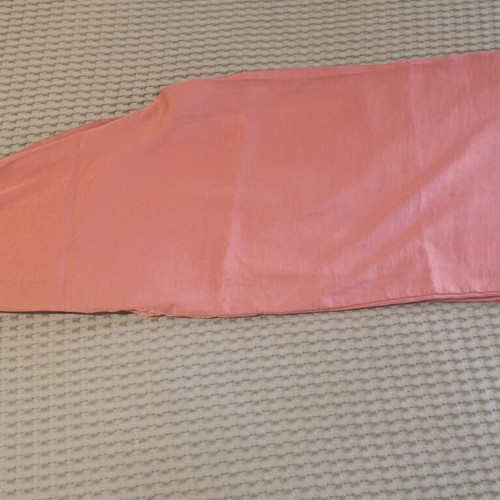 Mango satin culottes pants, pink, size S