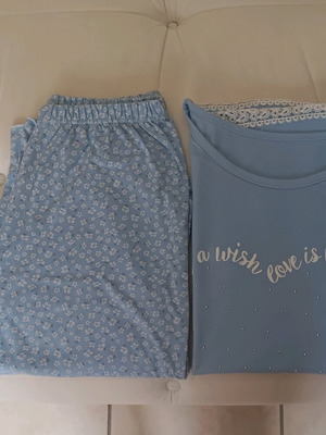 Women's summer pajama like new, size M, blue