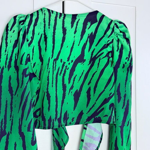 A piece of me women's animal print shirt used satin