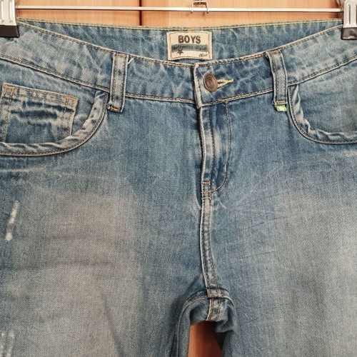 Jeans used light blue straight fit, size S