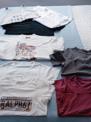 T-shirts πακέτο 8, μέγεθος medium, σαν καινούργια, πολύχρωμα