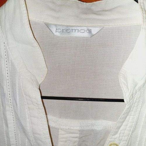 Promod white thin shirt new small-medium