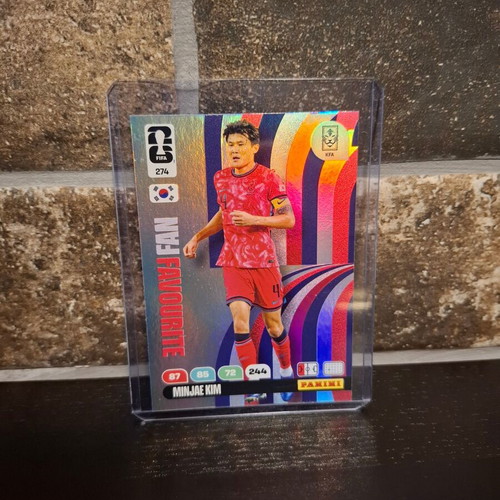 Minjae Kim Fan Favourite Adrenalyn XL FIFA World Cup 2026 Card new