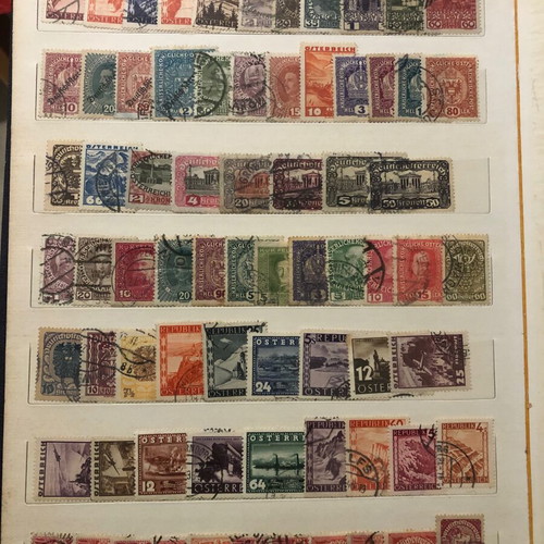 Stamp collection like new, Belgium, Austria and Reich sets