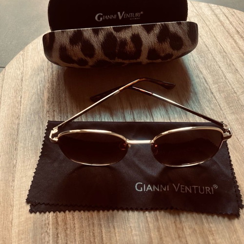 Gianni Venturi sunglasses new, brown and gold tones