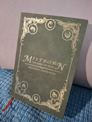 Mistborn notebook like new with Brandon Sanderson cover