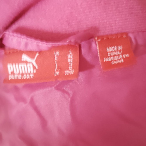 Puma kids winter jacket pink used