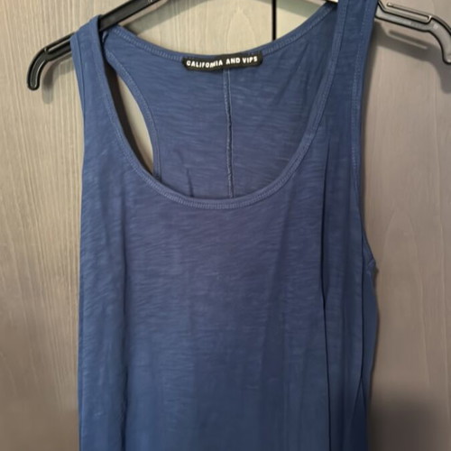 Asymmetric Blue Blouse Like New, Size XXL