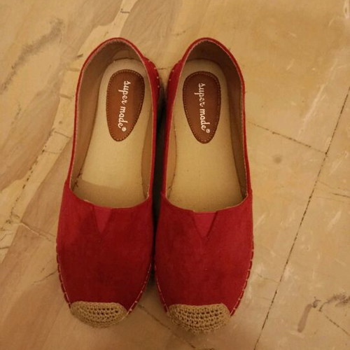 Fuchsia espadrilles used, size 38
