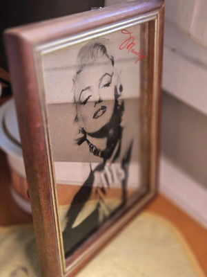 Vintage καθρέφτης Marylin Monroe μεταχειρισμένος, επισκευασμένος