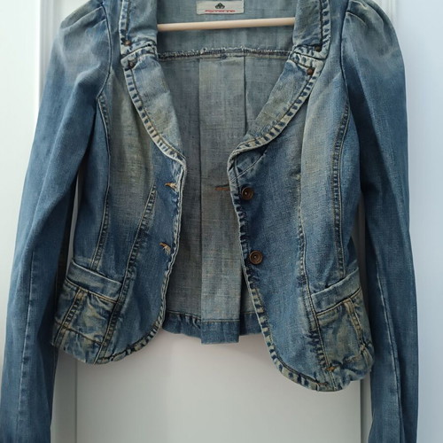 Fornarina denim jacket like new, size L with slim fit