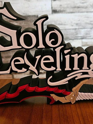 3D Solo Leveling Logo new, made of PLA plastic
